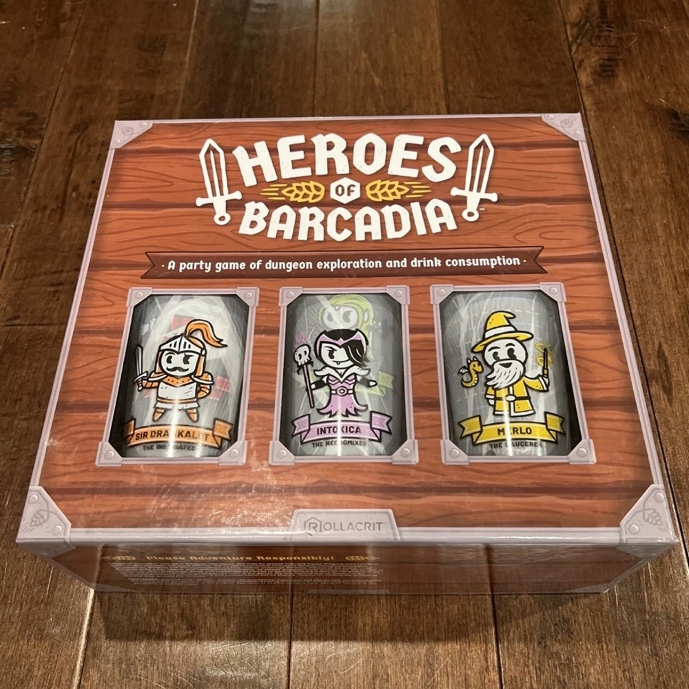 Heroes of Barcadia Party Game - Orange & Brown Box Set